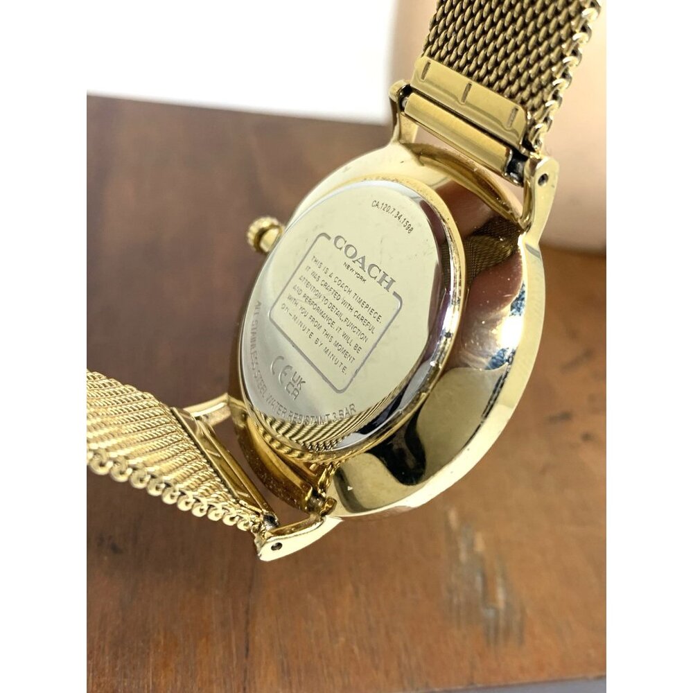 Coach Women's Watch 14503125 Quartz Grand Silver Dial 36mm Gold Stainless Steel - Picture 7 of 14